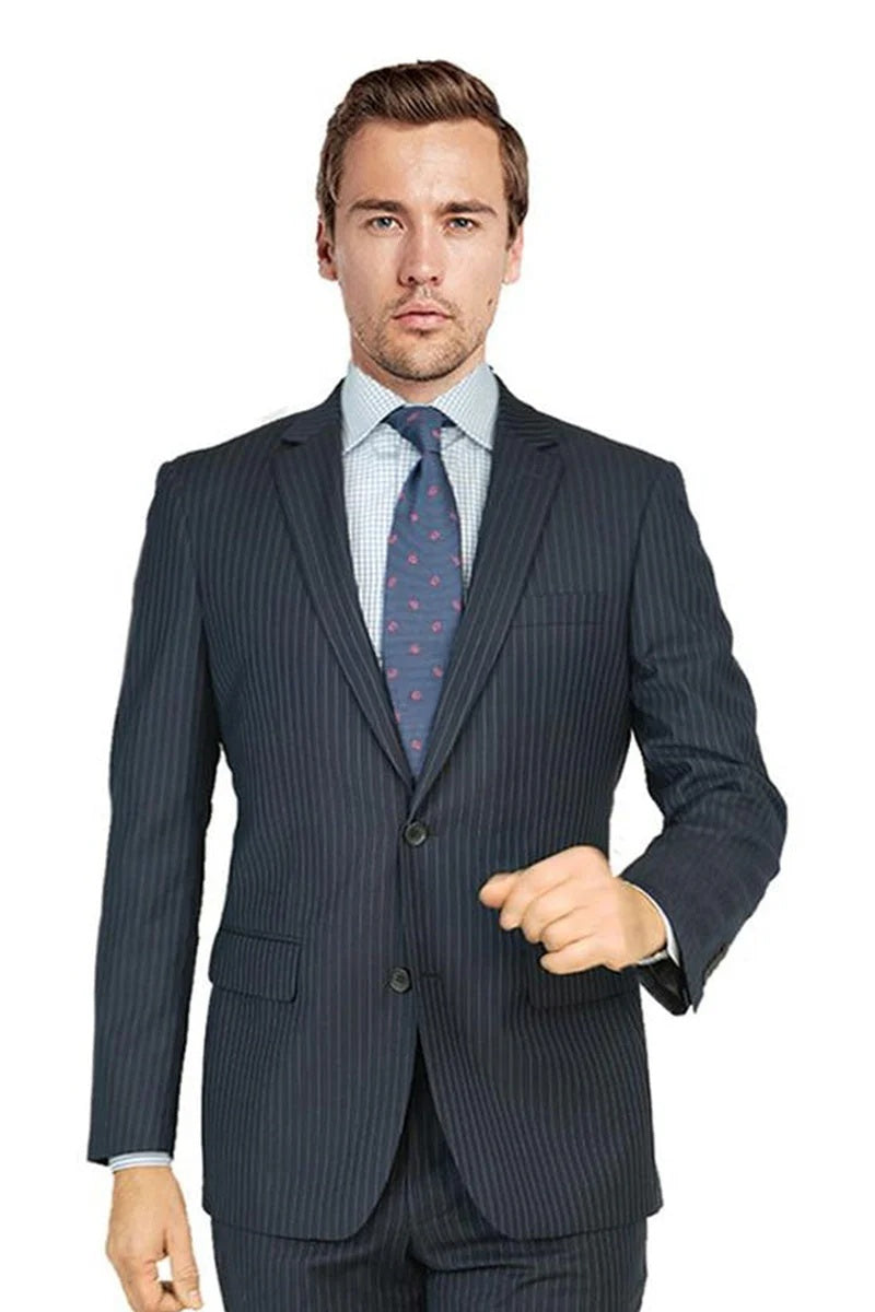Black Stripe Suit (2-Piece Set)