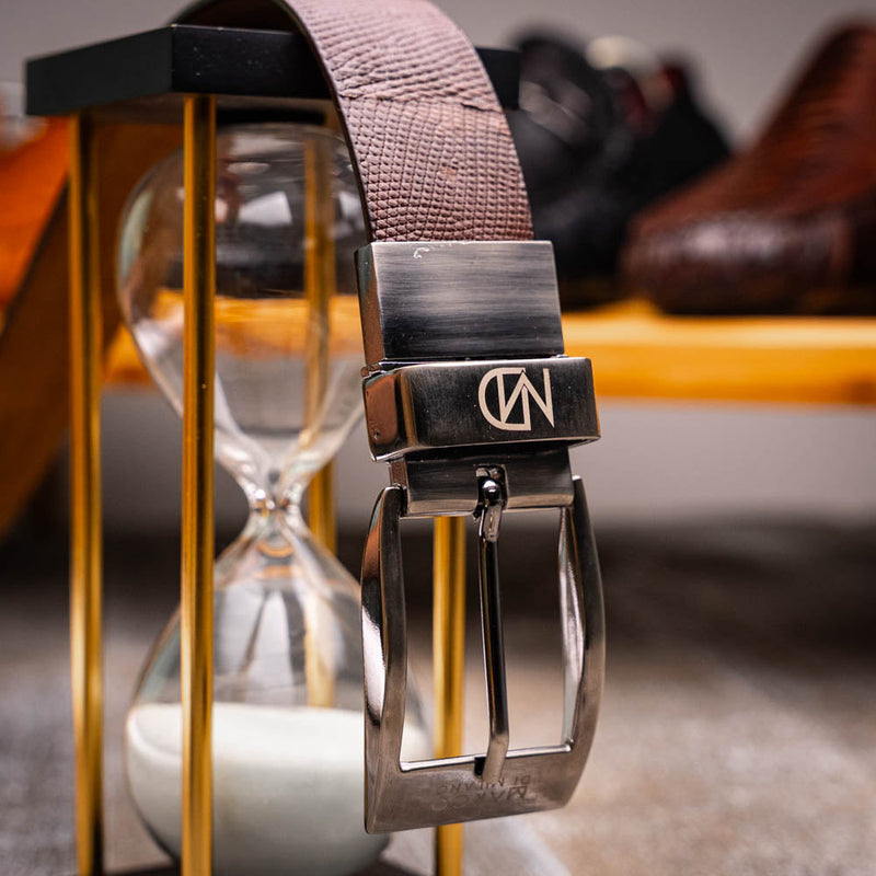 Marco Di Milano Giovanni Belt Brown Leather Loafer