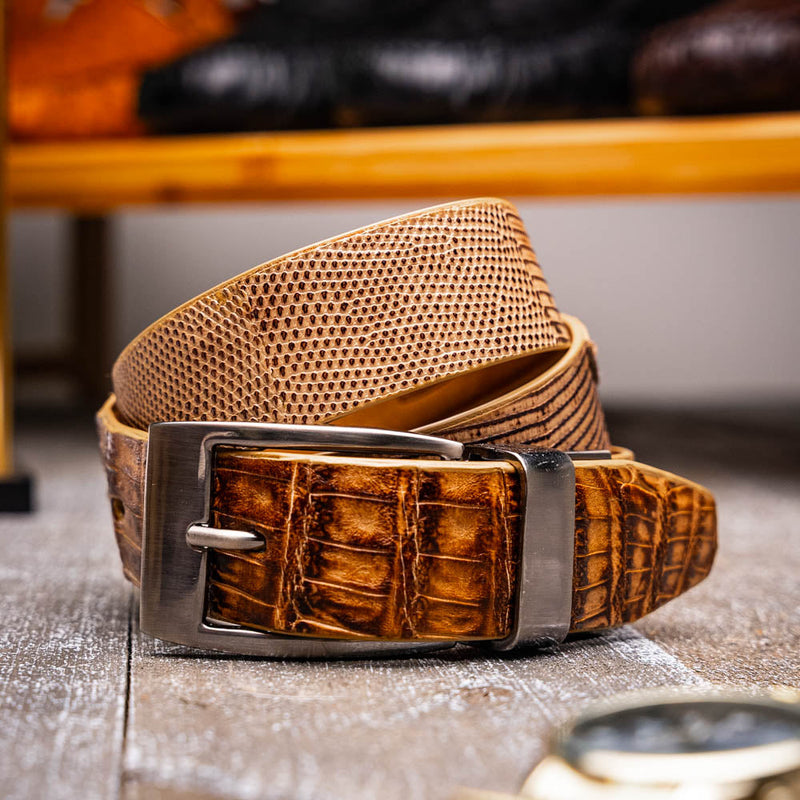 Marco Di Milano Giovanni Belt Pantano Orix Leather Shoe