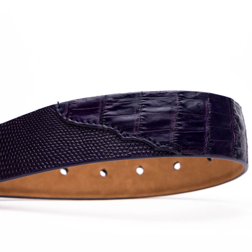 Marco Di Milano Giovanni Belt - Purple Leather Luxury Shoe