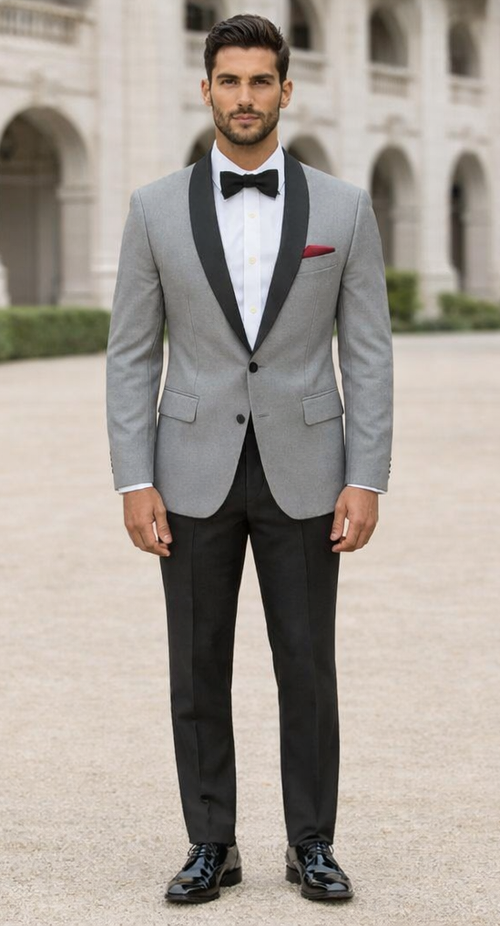 Grey Groom Suit - Mens Gray Wedding Suit