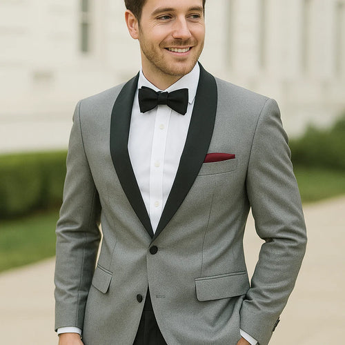 Grey Groom Suit - Mens Gray Wedding Suit
