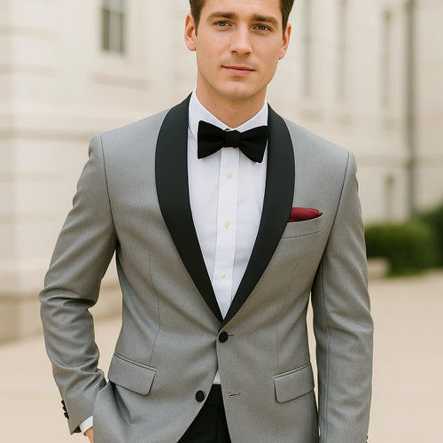 Grey Groom Suit - Mens Gray Wedding Suit