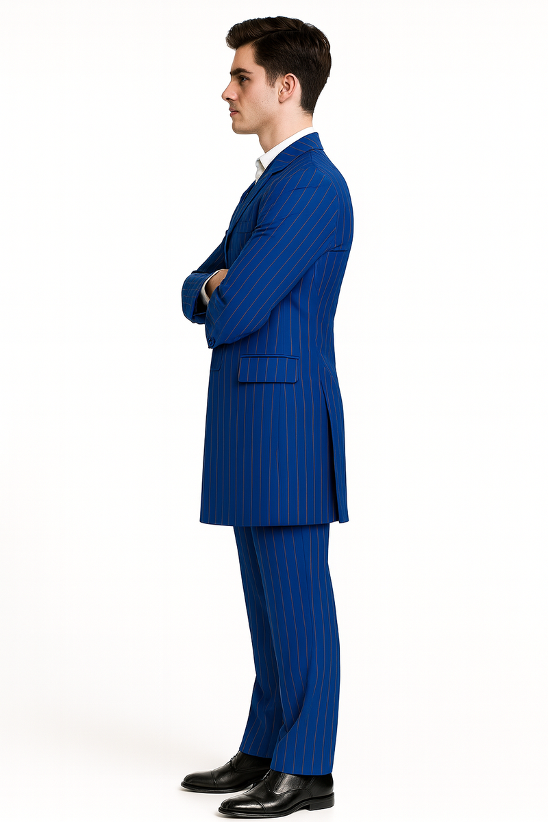 Royal Blue Groomsmen Zoot Suits