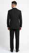 Harlem Nights Suits for Men by Tiglio – 100% Wool Double Breasted Black Pinstripe Vested Suit Wide Leg Pleated Pants Classic fit