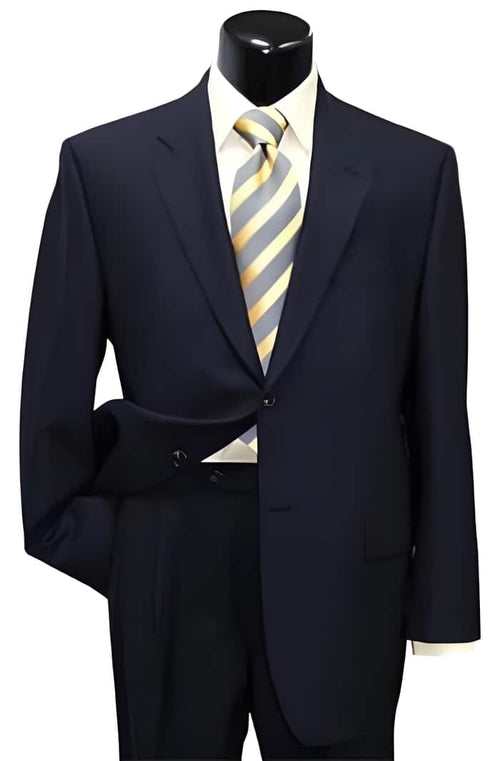 Mens Blue Wool Suit - Any Brand Style Size