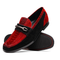 Marco Di Milano Hugo Sueded Ostrich Leg Bit Loafers Red/Black