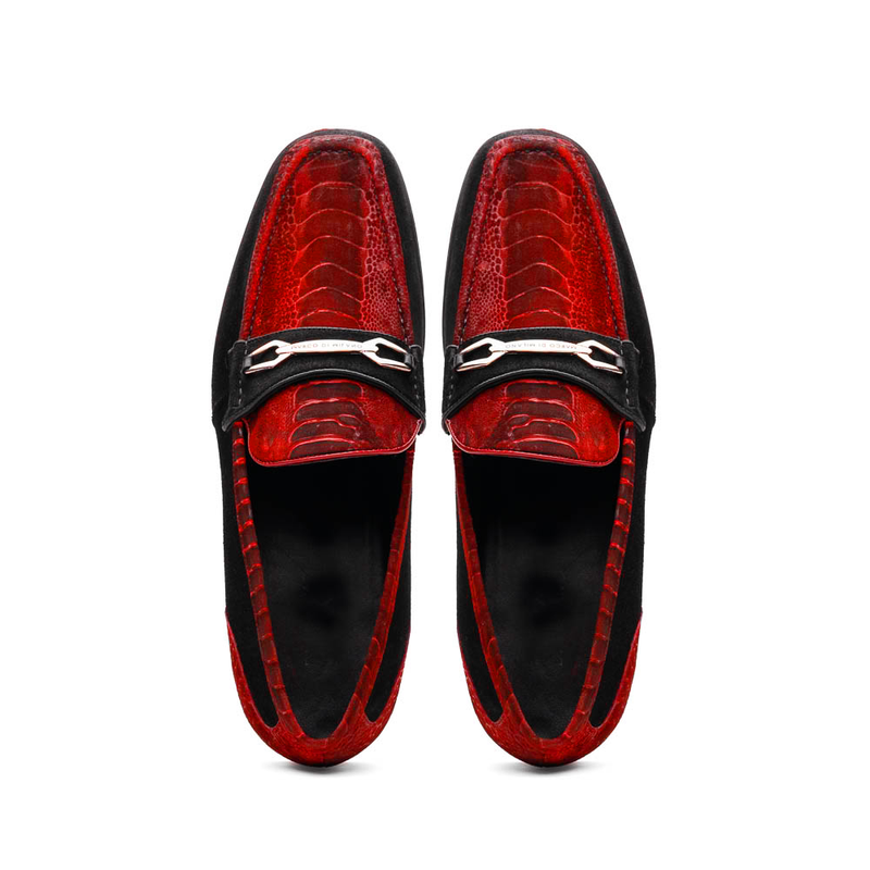 Marco Di Milano Hugo Red/Black Luxury Leather Shoe
