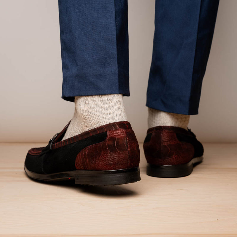 Marco Di Milano Hugo - Wine & Black Leather Oxford