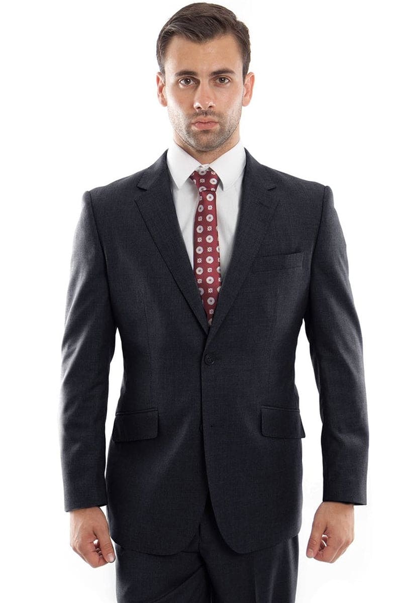 Mix and Match Suits Men's Suit Separates Wool Fabric Charcoal Suit By Alberto Nardoni Brand main image 1