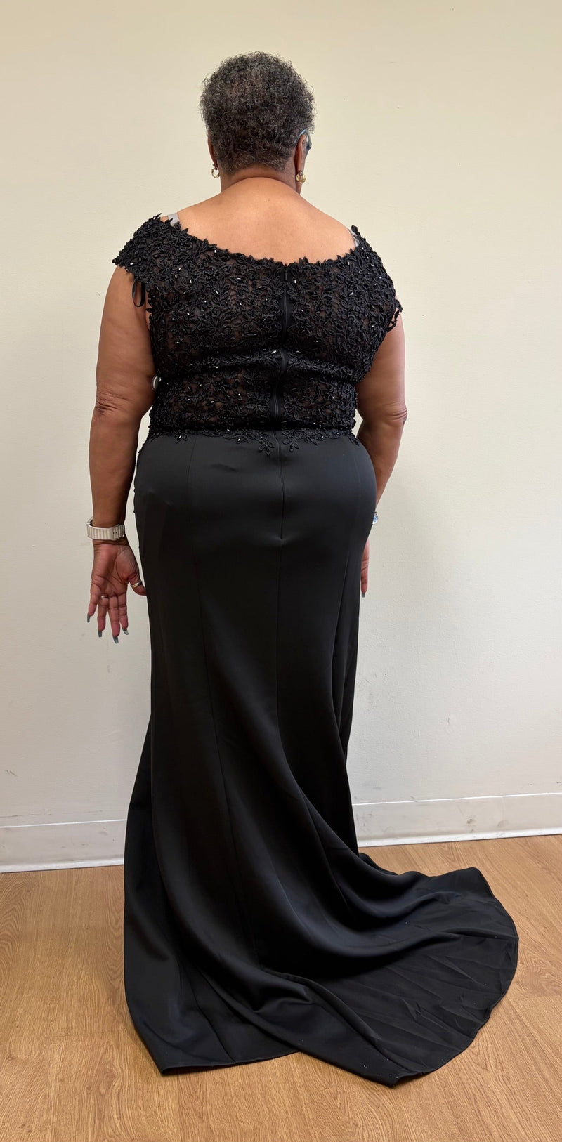 Black Quinceanera Mom Dresses Mother of the Quince Gowns Lenovia 8343