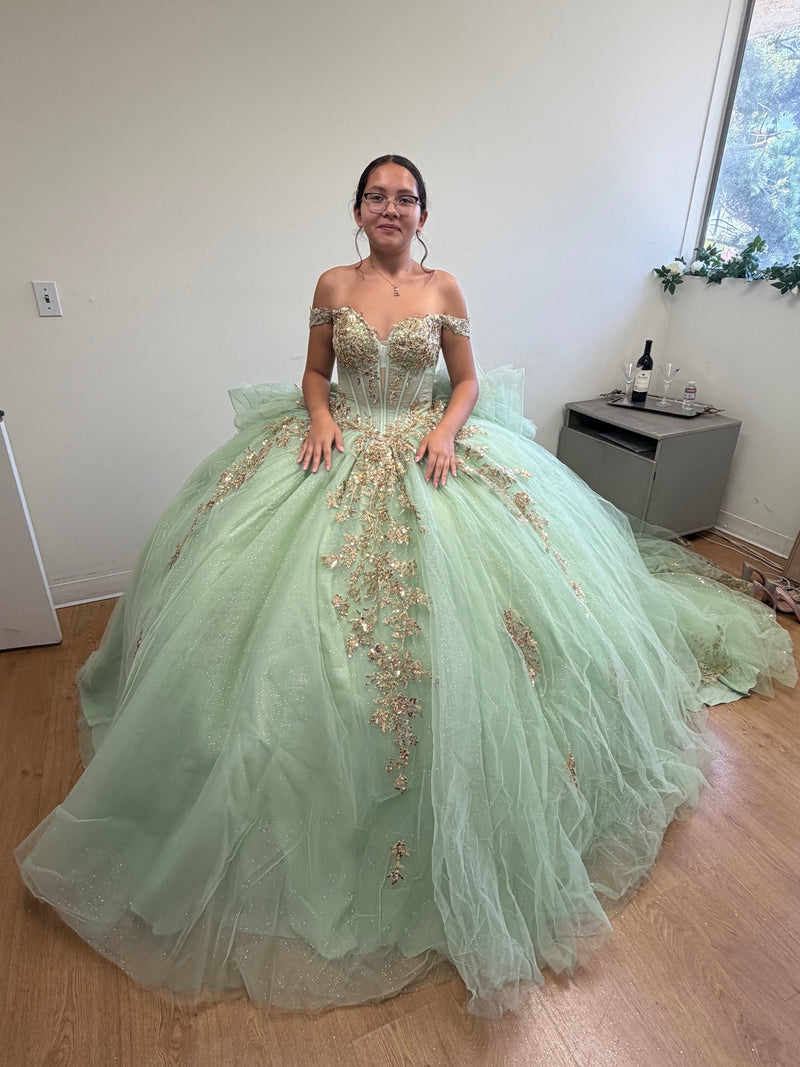 Quinceanera Dress Sweetheart Ruffles Sequin Prom Gown By Layla K LK272