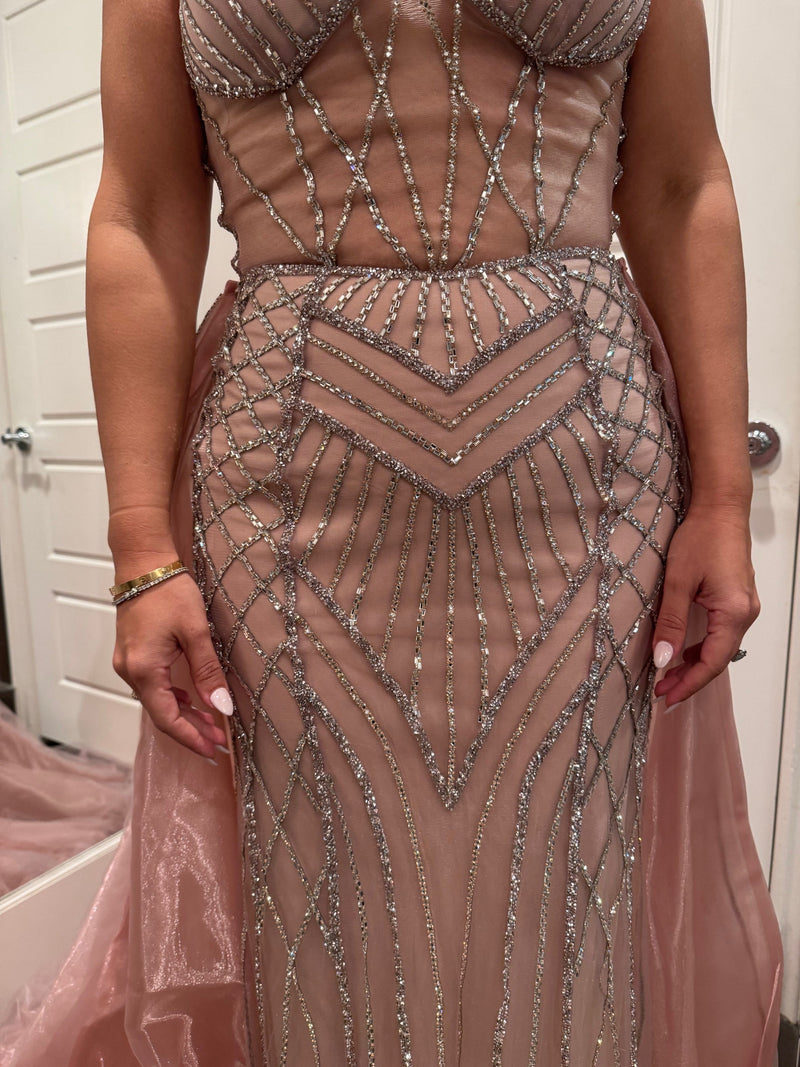 Long Evening Dress Sweetheart Beaded Gala Gown By Royal Queen RQ8126