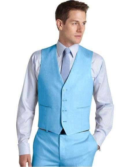 Light Blue Tuxedo - Blue Wedding Shawl lapel tuxedo