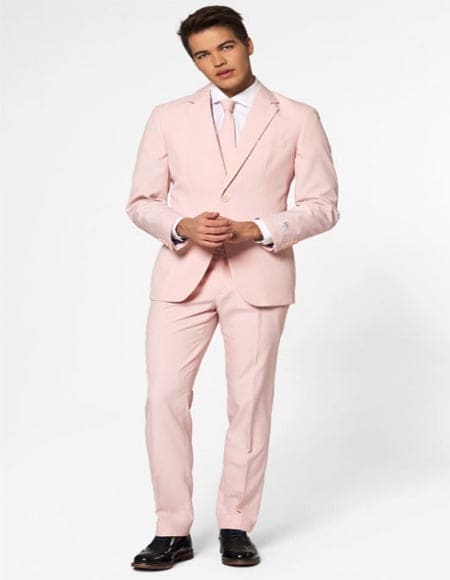 Dusty Rose Heavy Net Palazzo Suit