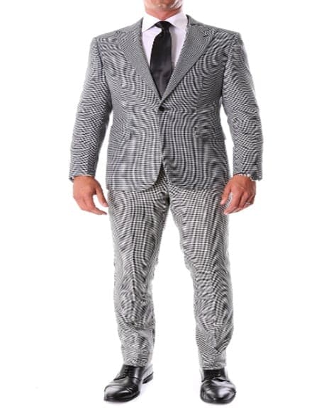 1930s Fashion Tweed ~ Herringbone Pattern - Mens 1930 Suit - Modern Fit 1930s Tuxedo - Gray Suit