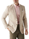 Mens Big and Tall Linen Blazer Sand mens linen Sportcoat - Linen Jacket - AlbertoNardoniStore