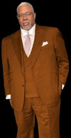 Suit With Double Breasted Vest - Pastor Suit - 1920s Style Charcoal Brown Suit