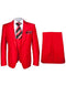 Rossiman Men’s Red Slim Fit Suit – Stylish Double-Breasted Jacket