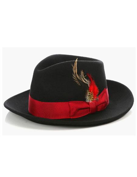 Mens Hat - Black ~ Red