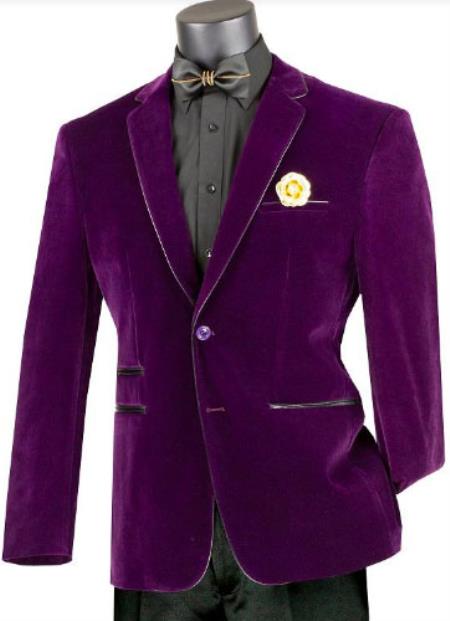 Purple Velvet Blazer