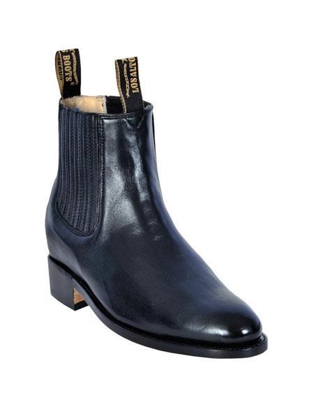 Deerskin Cowboy Boots - Black Deerskin Boots - Deer Boots - Deer Skin Boots