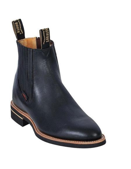 Deerskin Cowboy Boots - Black Deerskin Boots - Deer Boots - Deer Skin Boots