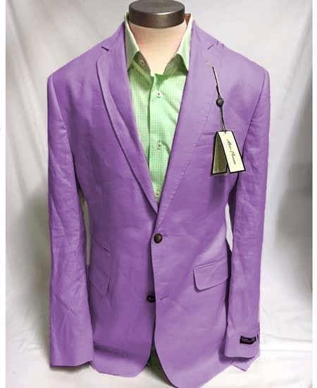 Mens Linen Blazer Big And Tall main image 1