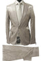 Rossiman Men’s Gray Shiny Sateen Suit – Sleek & Modern Formalwear