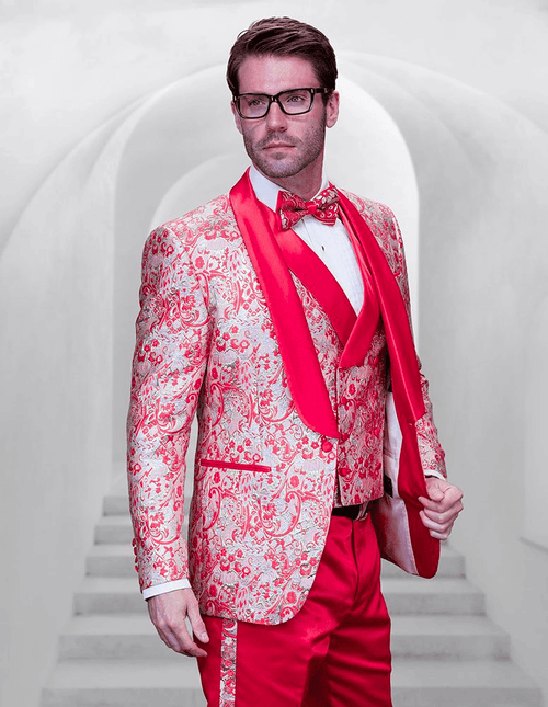 Red and Gold Tuxedo - Prom Suit - Prom Tuxedos