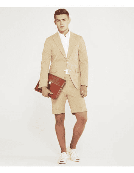 Khaki Cotton Suit - Mens Summer Suit - Tan Suit Perfect Khaki Cotton Suit - Mens Summer Suit - Tan Suit for Casual or Dressy events or Casual