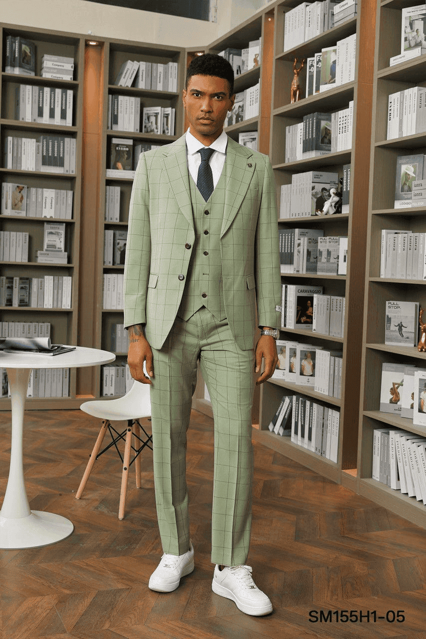 Sage Green Tuxedos Alberto Nardoni - Main Image