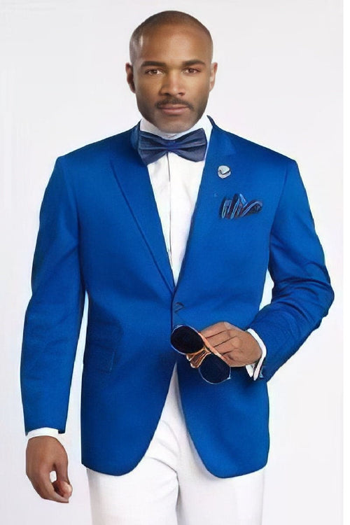 Dinner Jacket - Royal Blue - Mens Wholesale Blazers