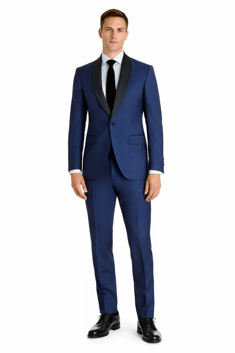 Indigo Blue Tuxedo - Mens Indigo Wedding Tuxedo - Cobalt Blue