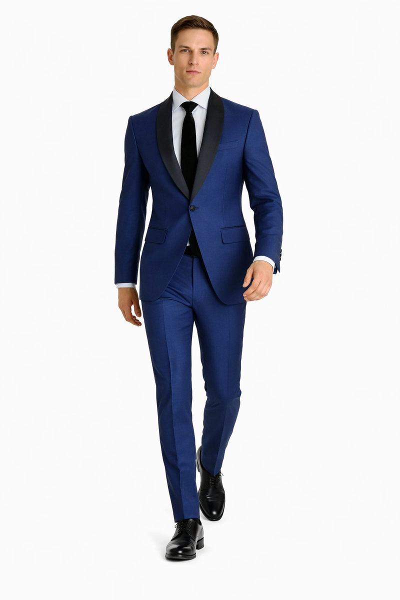 Indigo Blue Tuxedo - Mens Indigo Wedding Tuxedo - Cobalt Blue