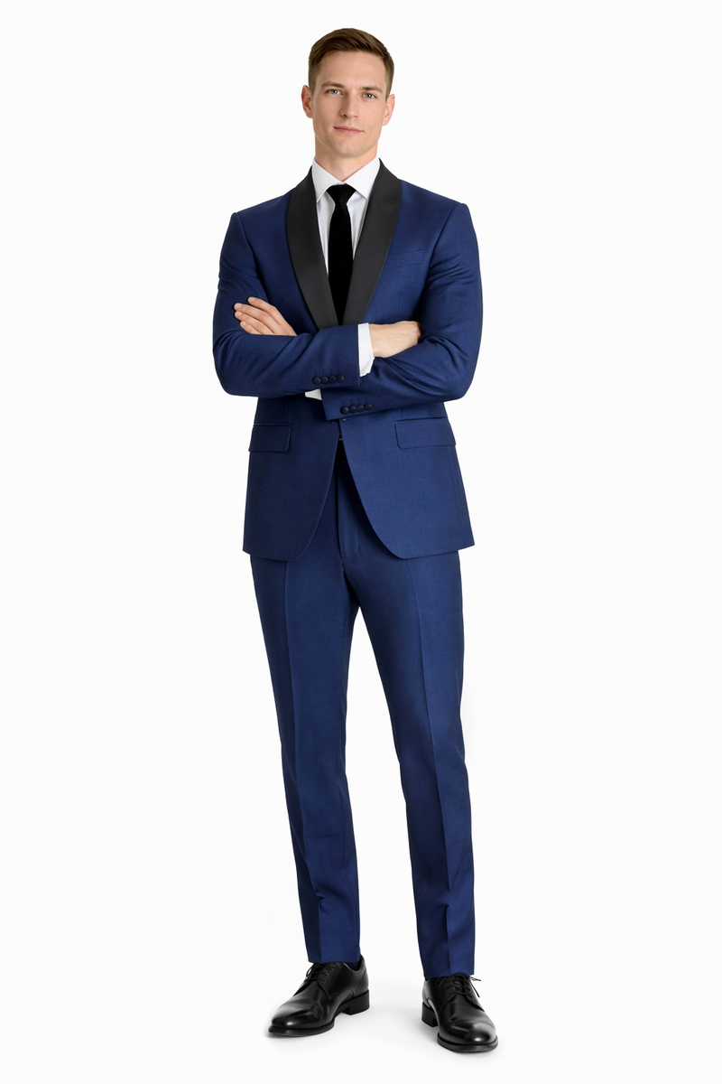 Indigo Blue Tuxedo - Mens Indigo Wedding Tuxedo - Cobalt Blue