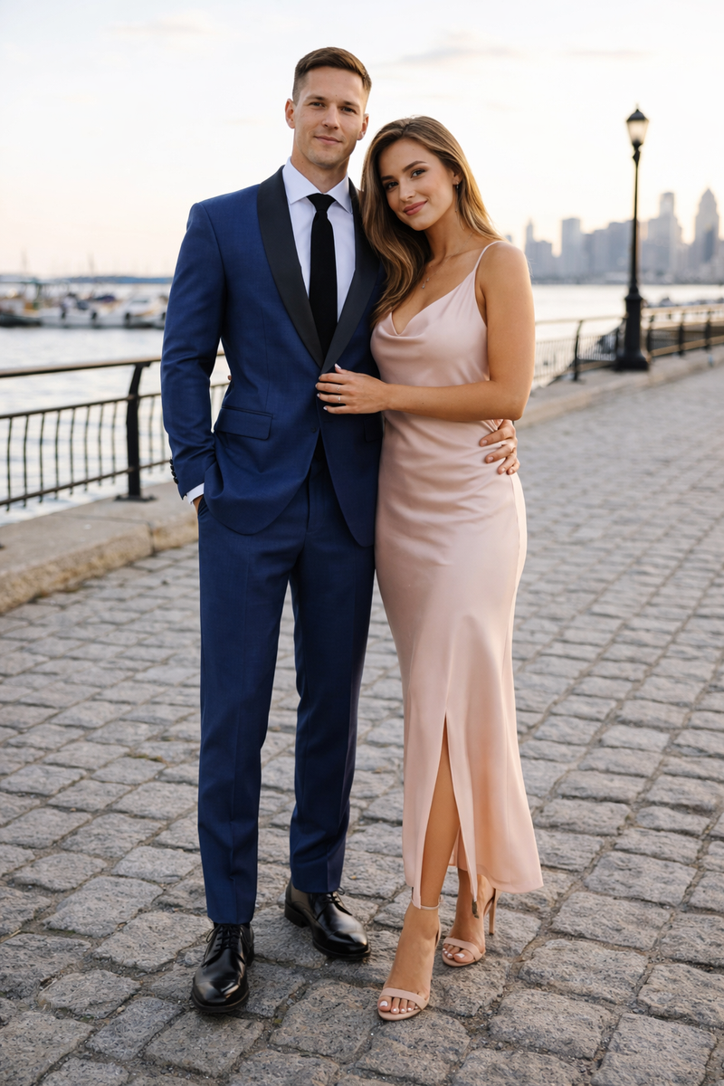 Indigo Blue Tuxedo - Mens Indigo Wedding Tuxedo - Cobalt Blue