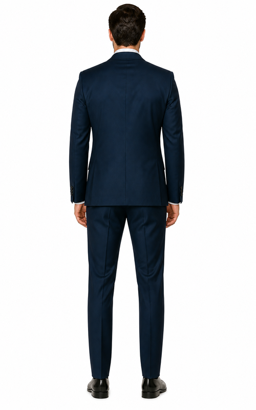 Indigo Bright Blue Athletic Cut Classic Suits