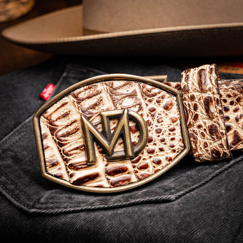 Marco Di Milano Iowa Belt Stone Orix Leather Shoe