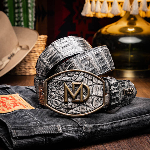 Marco Di Milano Iowa Belt - Stone Gray Leather Loafer