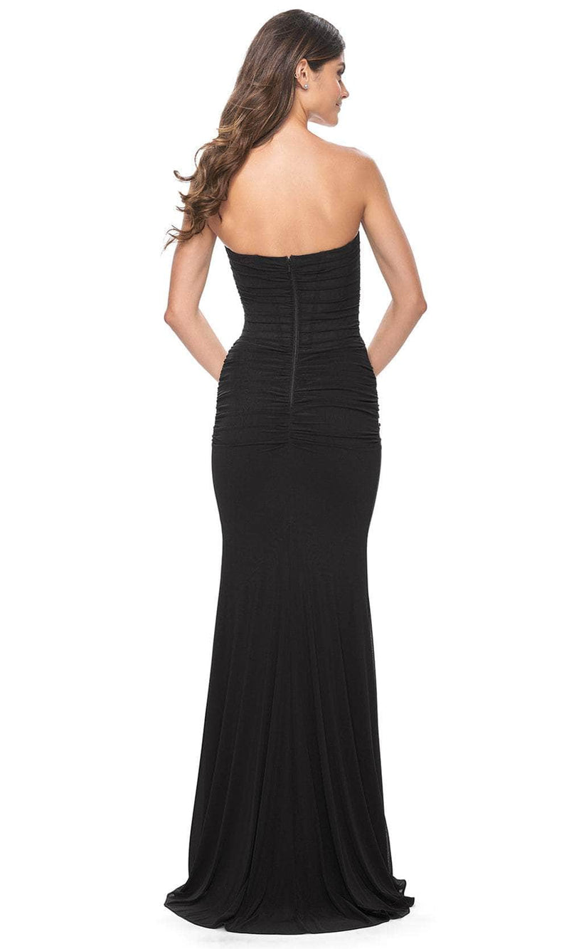La Femme 31899 Strapless Net Prom Dress