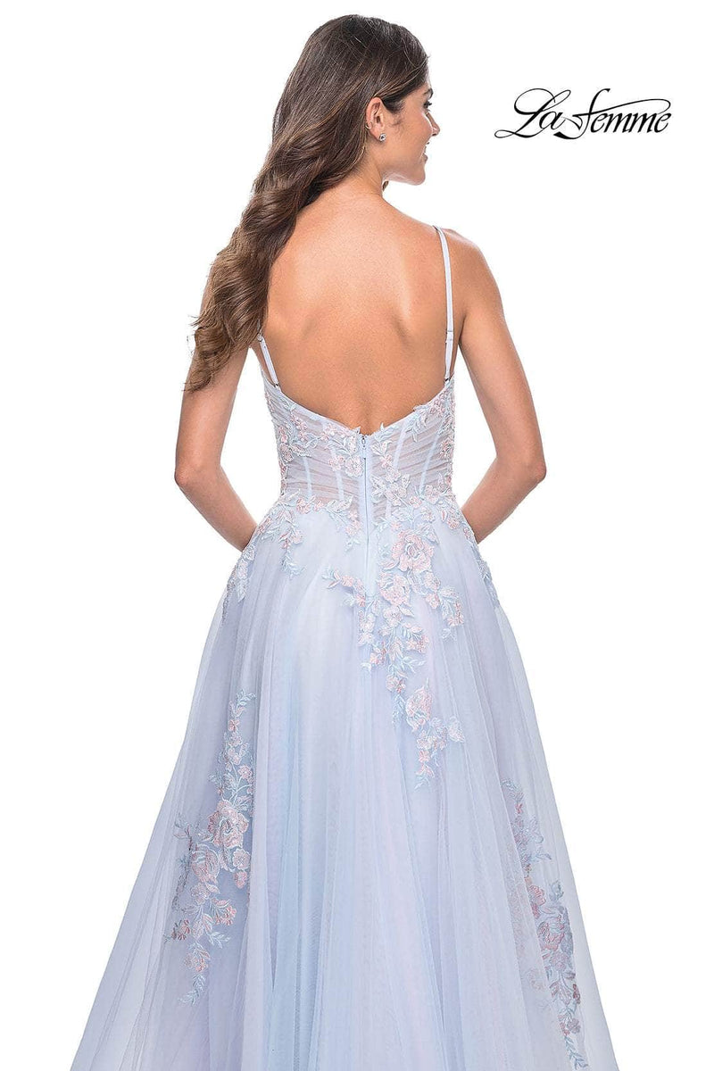 La Femme 31939 Tulle A-Line Prom Dress