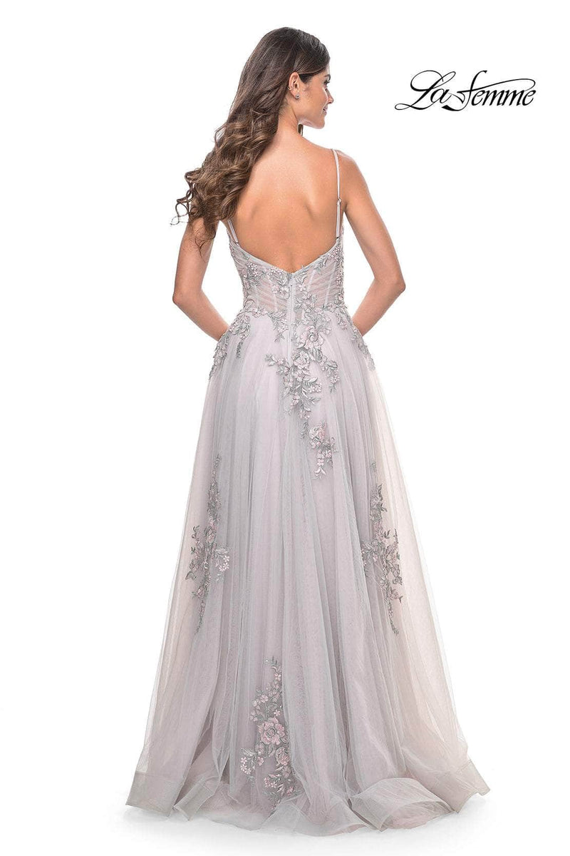 La Femme 31939 Tulle A-Line Prom Dress