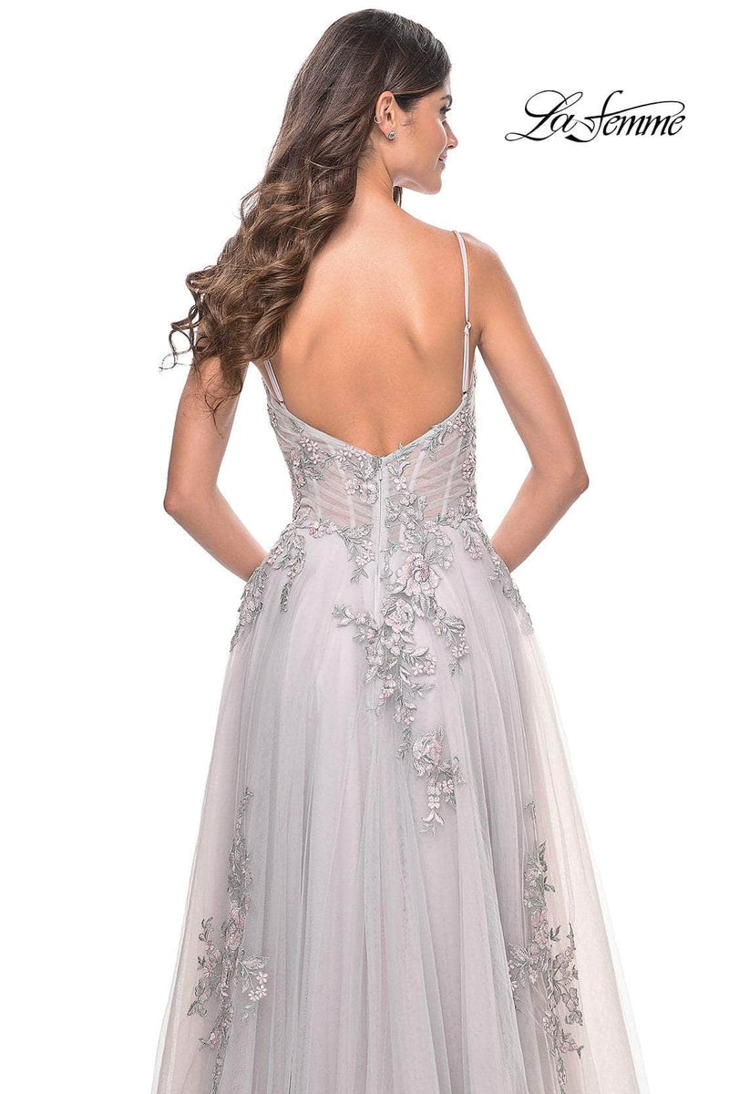 La Femme 31939 Tulle A-Line Prom Dress