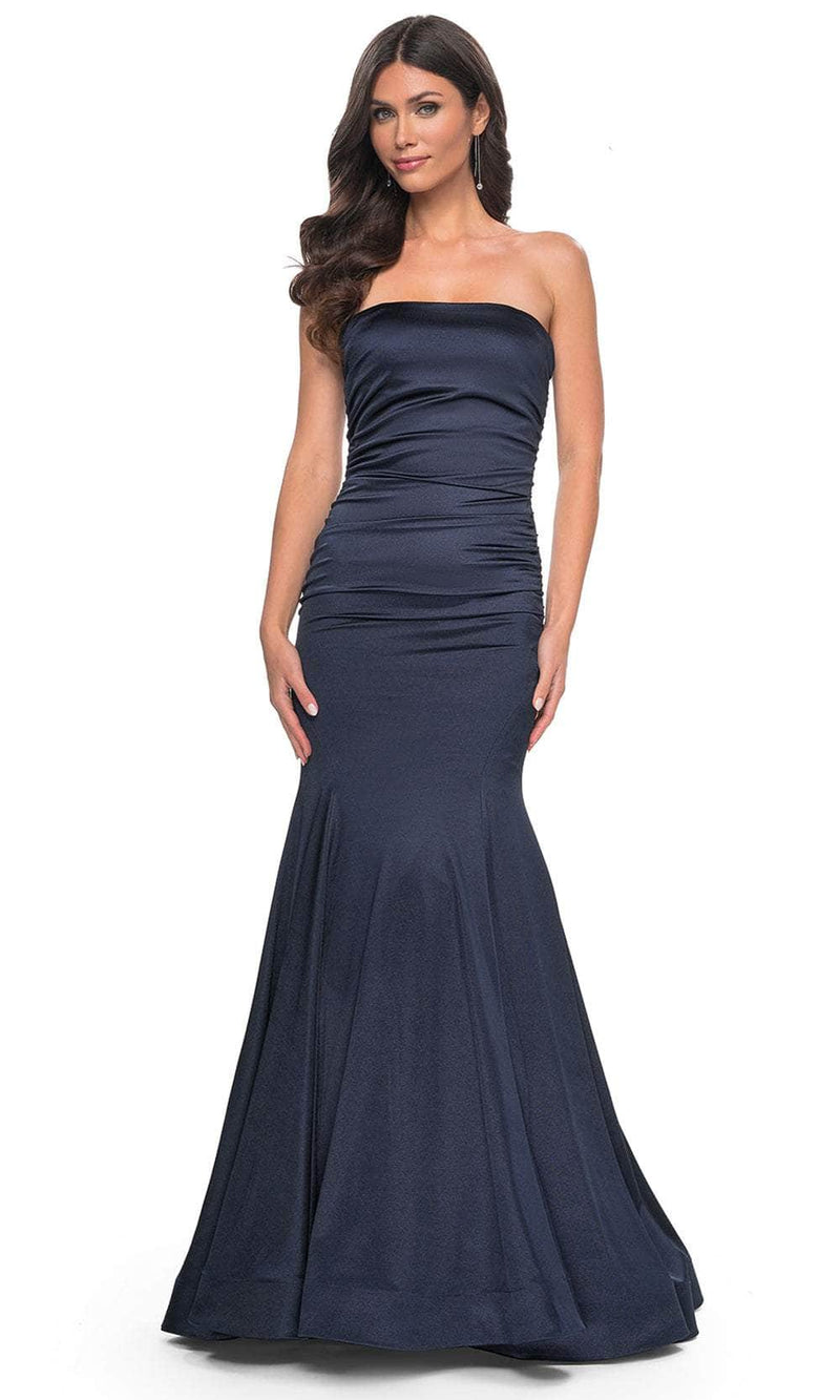 La Femme 31980 Strapless Satin Prom Dress