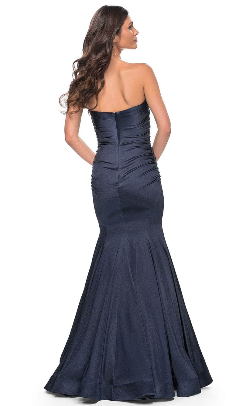 La Femme 31980 Strapless Satin Prom Dress