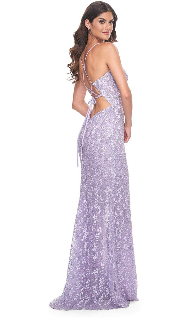 La Femme 31993 Floral Lace Prom Dress