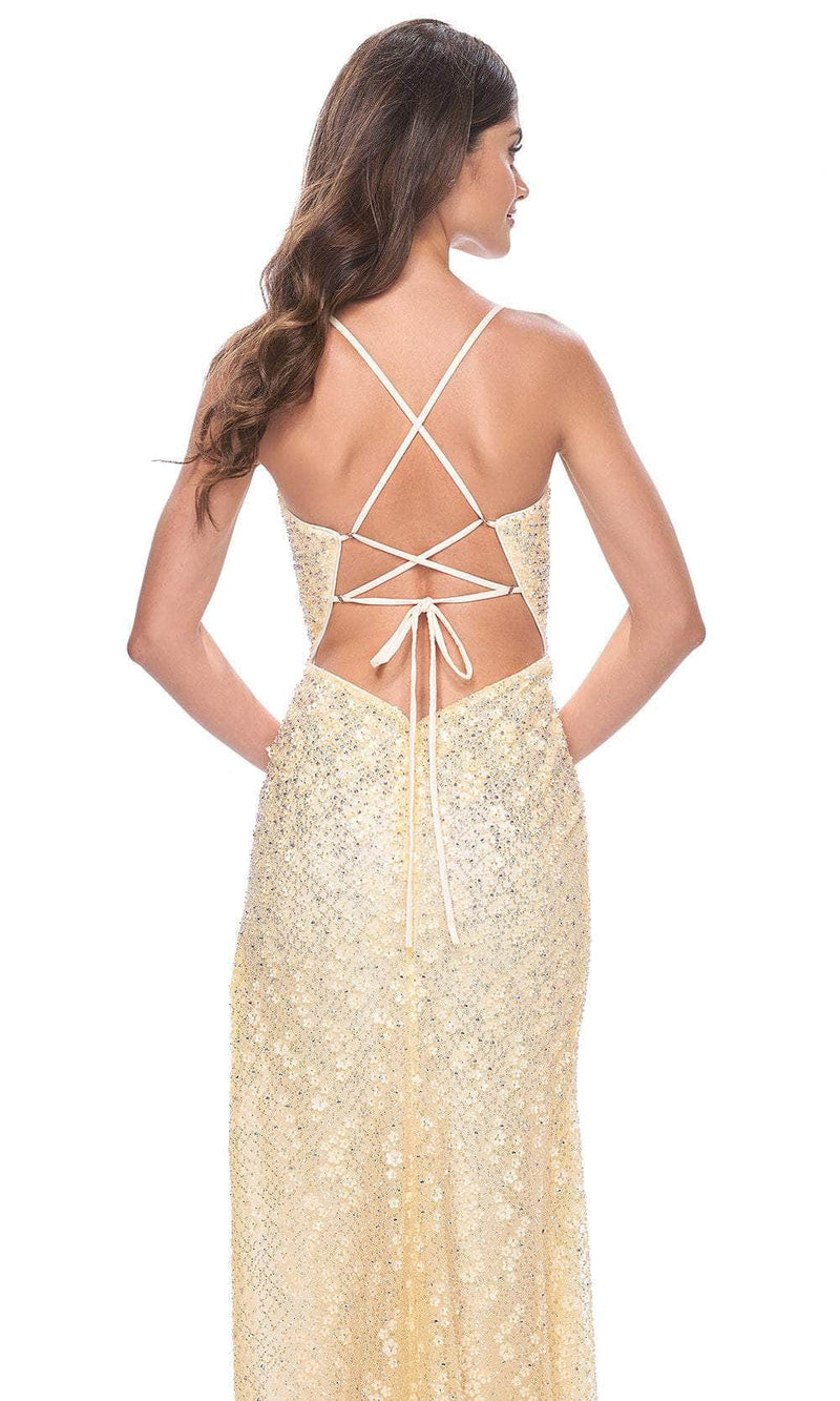 La Femme 31993 Floral Lace Prom Dress