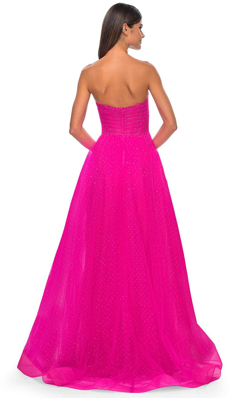 La Femme 31997 Shirred Sweetheart Prom Dress