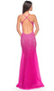 La Femme 32007 V-Neck Rhinestone Embellished Prom Dress